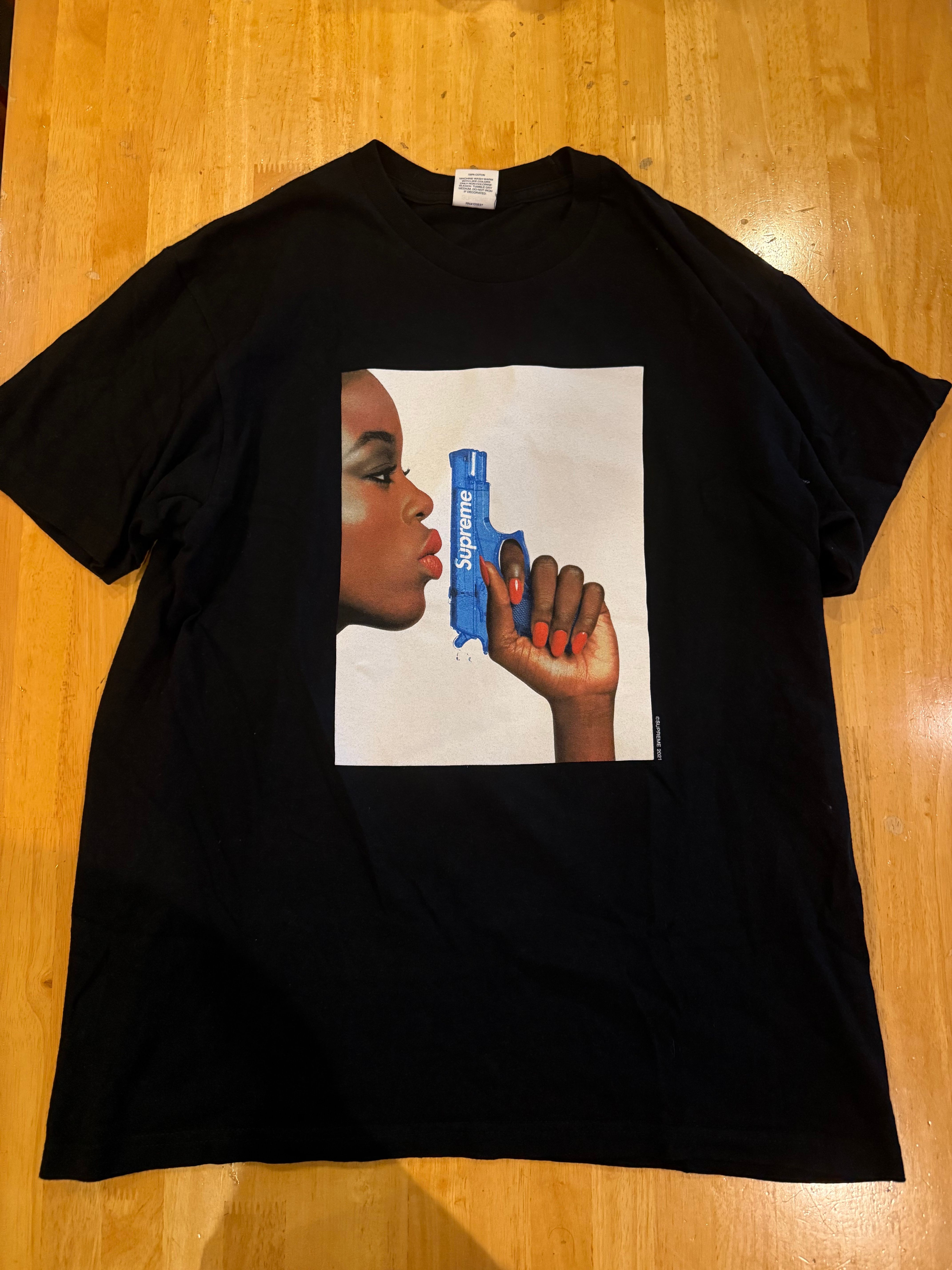Supreme Water Pistol Tee "Black"