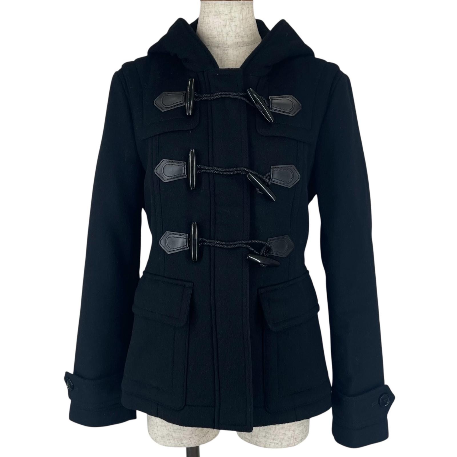 バーバリー ダッフルコート ブラック レディース 36