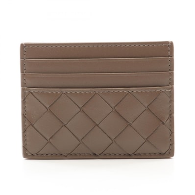 ボッテガヴェネタ BOTTEGA VENETA イントレチャート カードケース アクセサリー レザー レディース グレー系 796324VCPP32355 【新品】