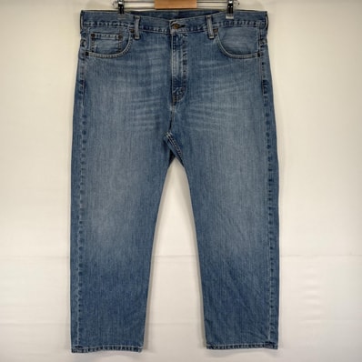 古着 リーバイス Levi's デニム パンツ Gパン 569 ストレート 5ポケット ジッパーフライ ジーンズ W38 L30 ブルー系 メンズ