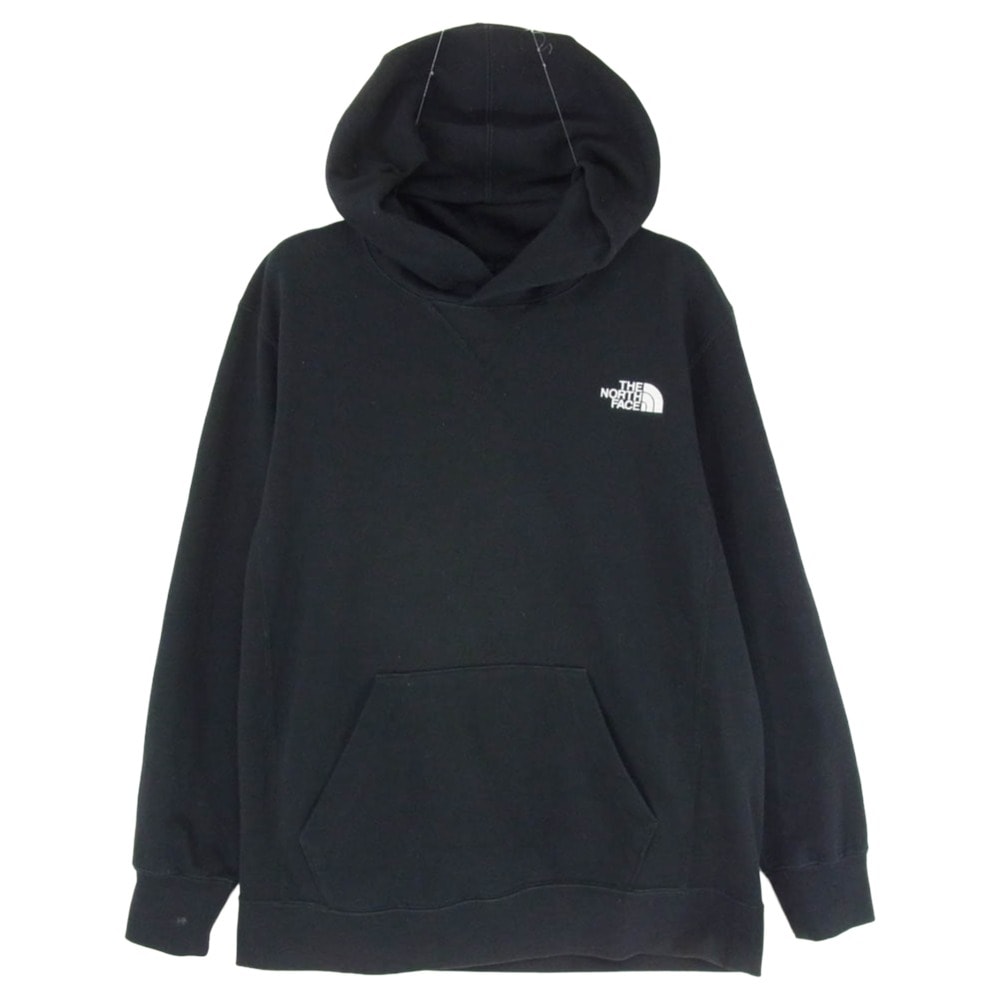 THE NORTH FACE ノースフェイス パーカー NT11953 SQUARE LOGO HOODIE スクエア ロゴ フーディ スウェット パーカー ブラック系 M【中古】