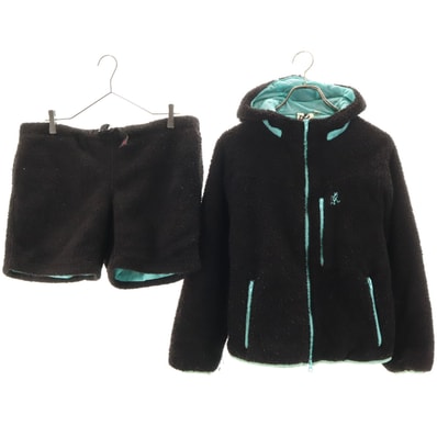 Gramicci グラミチ フリースジャケット 上下セットアップ S/M ブラック