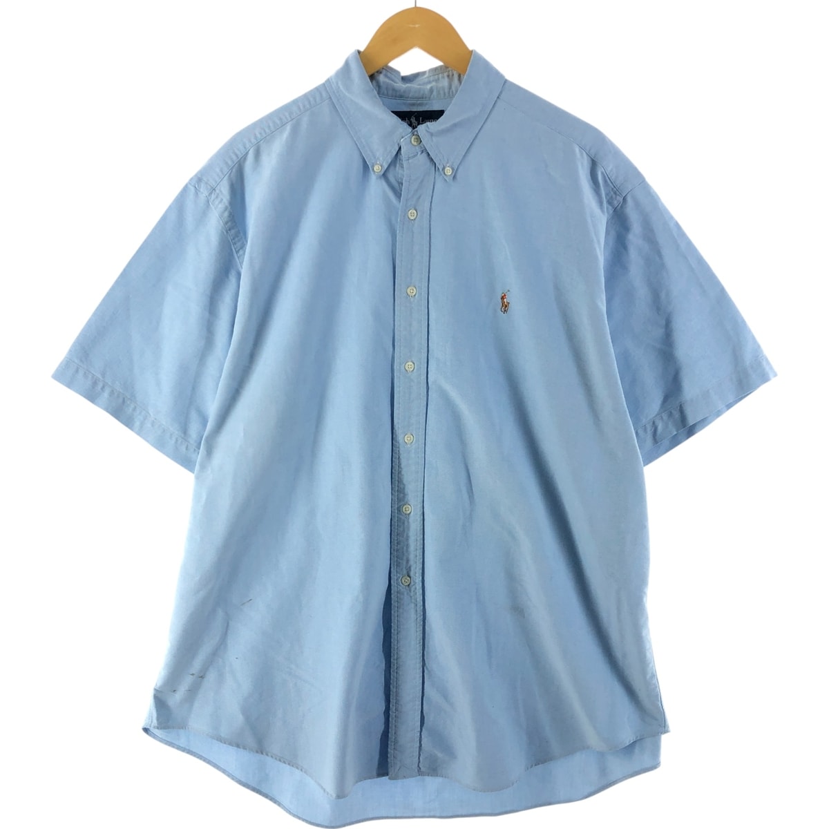 古着 ラルフローレン Ralph Lauren CLASSIC FIT 半袖 ボタンダウンシャツ メンズXXL相当/eaa534561