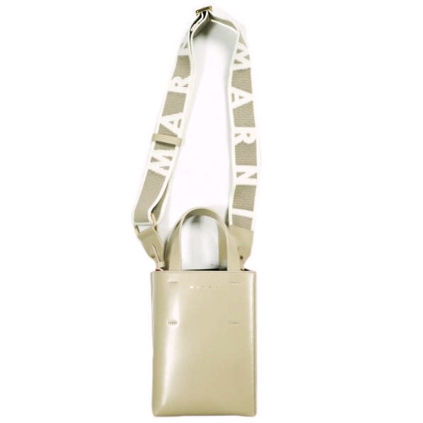 新品 MARNI マルニ 25SS イタリア製 MUSEO BAG NANO 3WAY ショルダーバッグ SHMP0050U0 LV369 BEIGE(00W74) 定価155,100円 ハンドバッグ カバン g24997