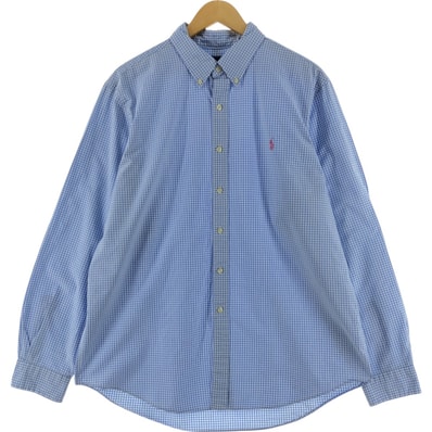 古着 ラルフローレン Ralph Lauren 長袖 ボタンダウンチェックシャツ メンズXL相当/eaa528659
