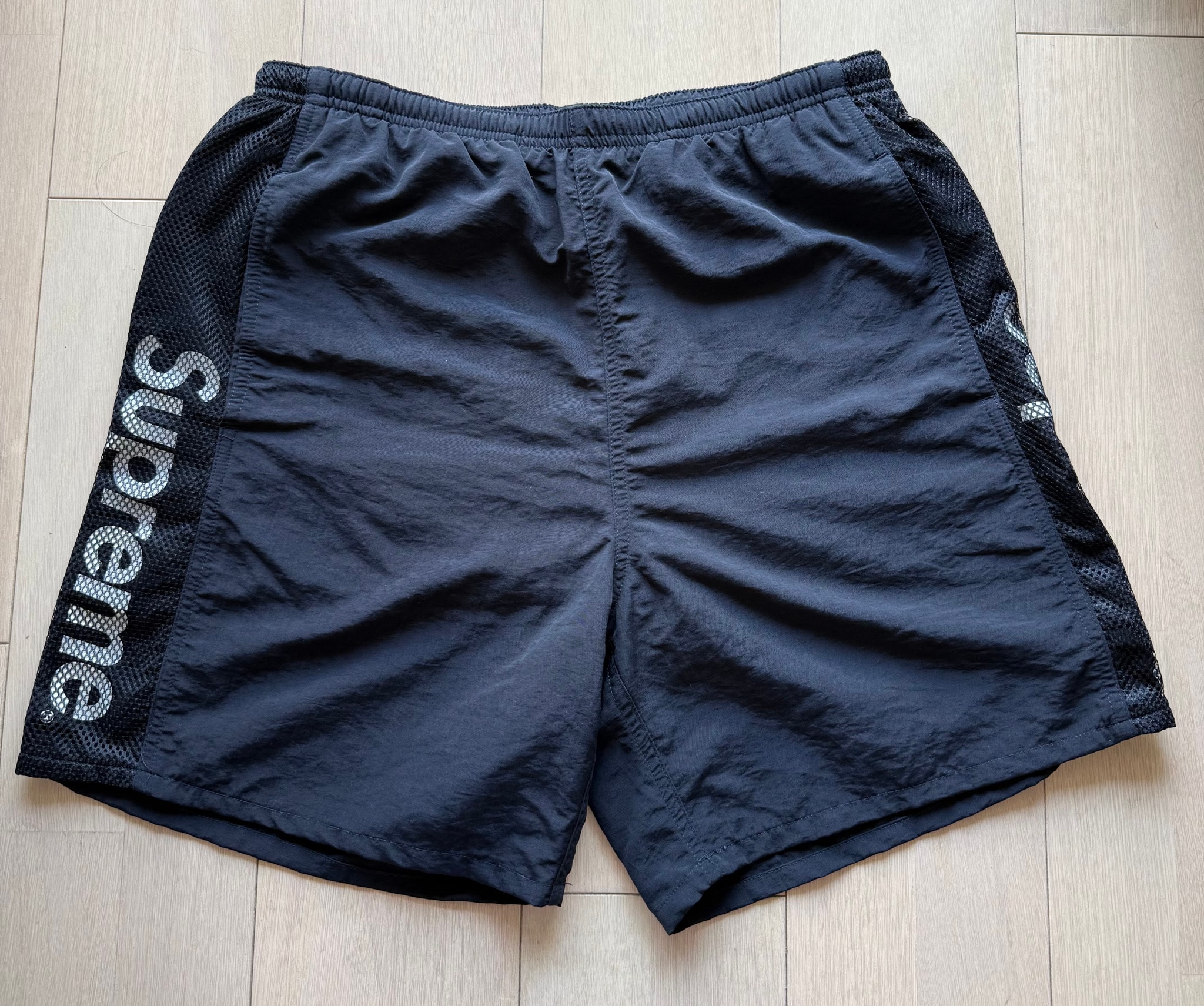 Supreme Mesh Panel Water Short "Black"