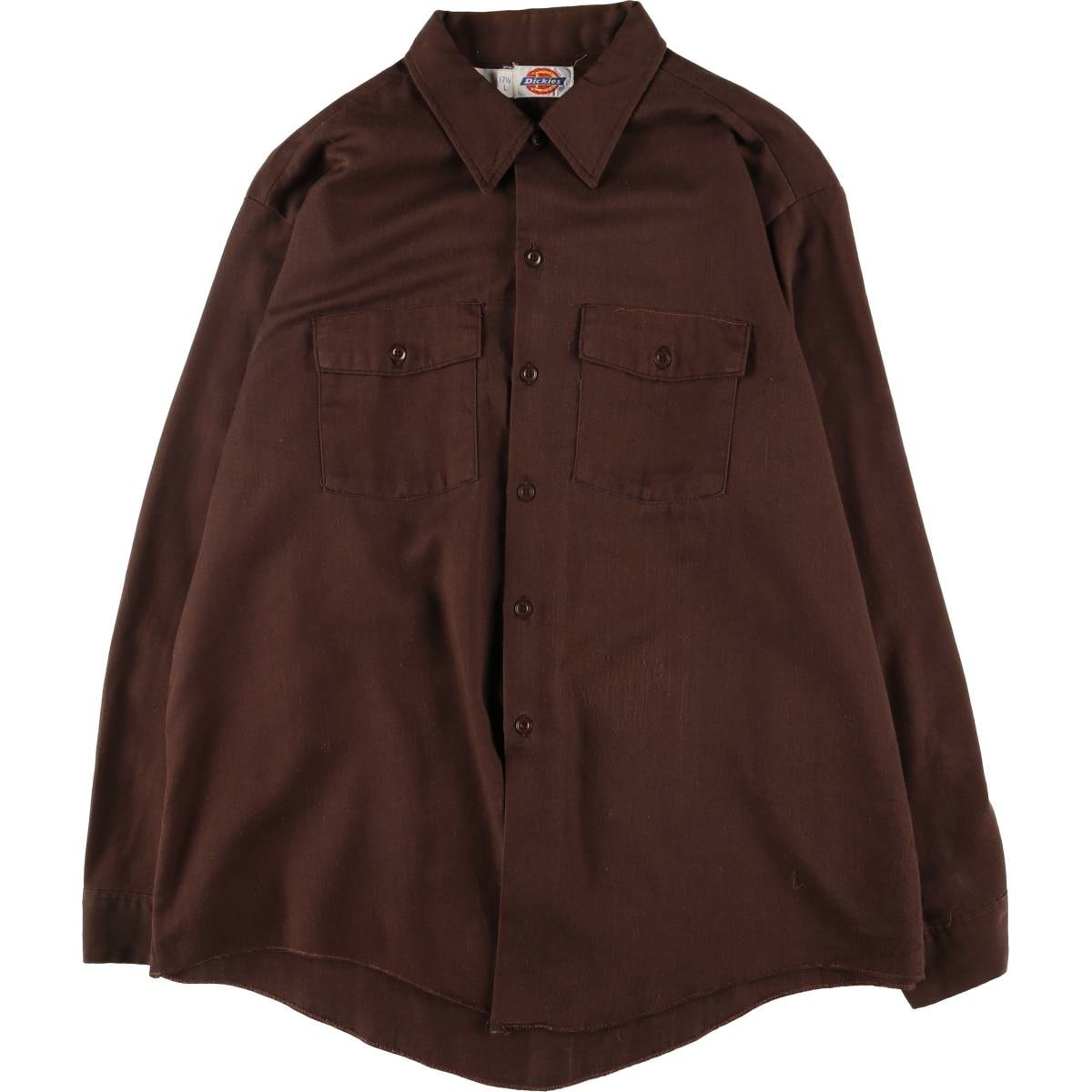 古着 ディッキーズ Dickies 長袖 ワークシャツ USA製 メンズL相当/eaa527739