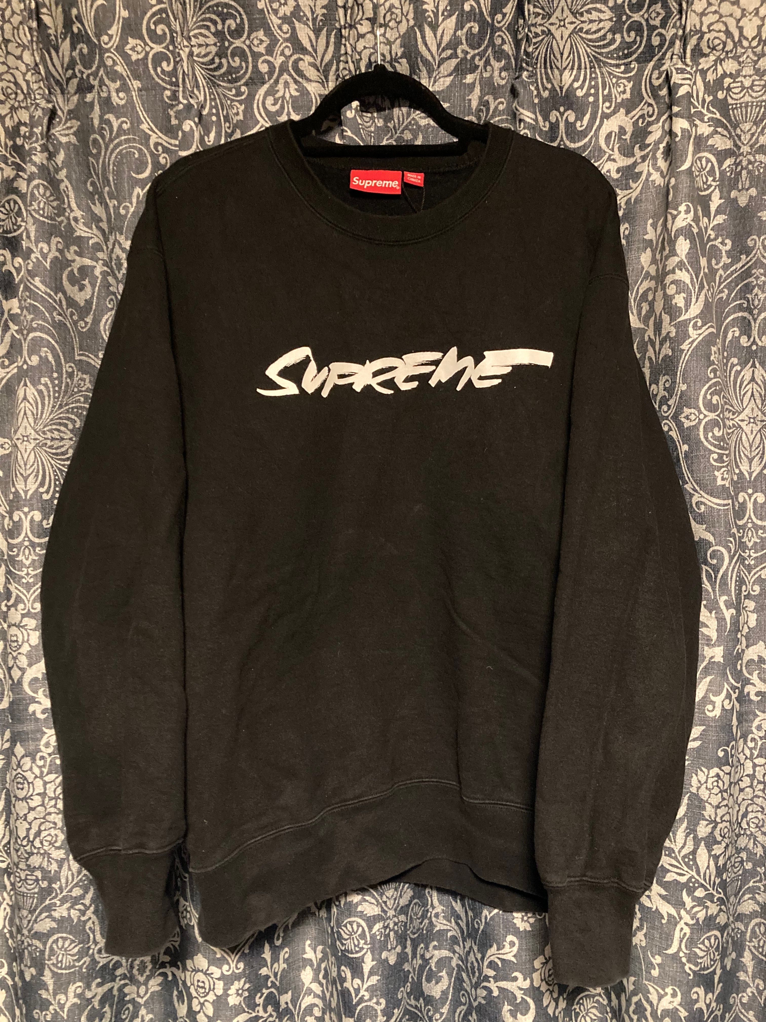 Supreme Futura Logo Crewneck "Black"