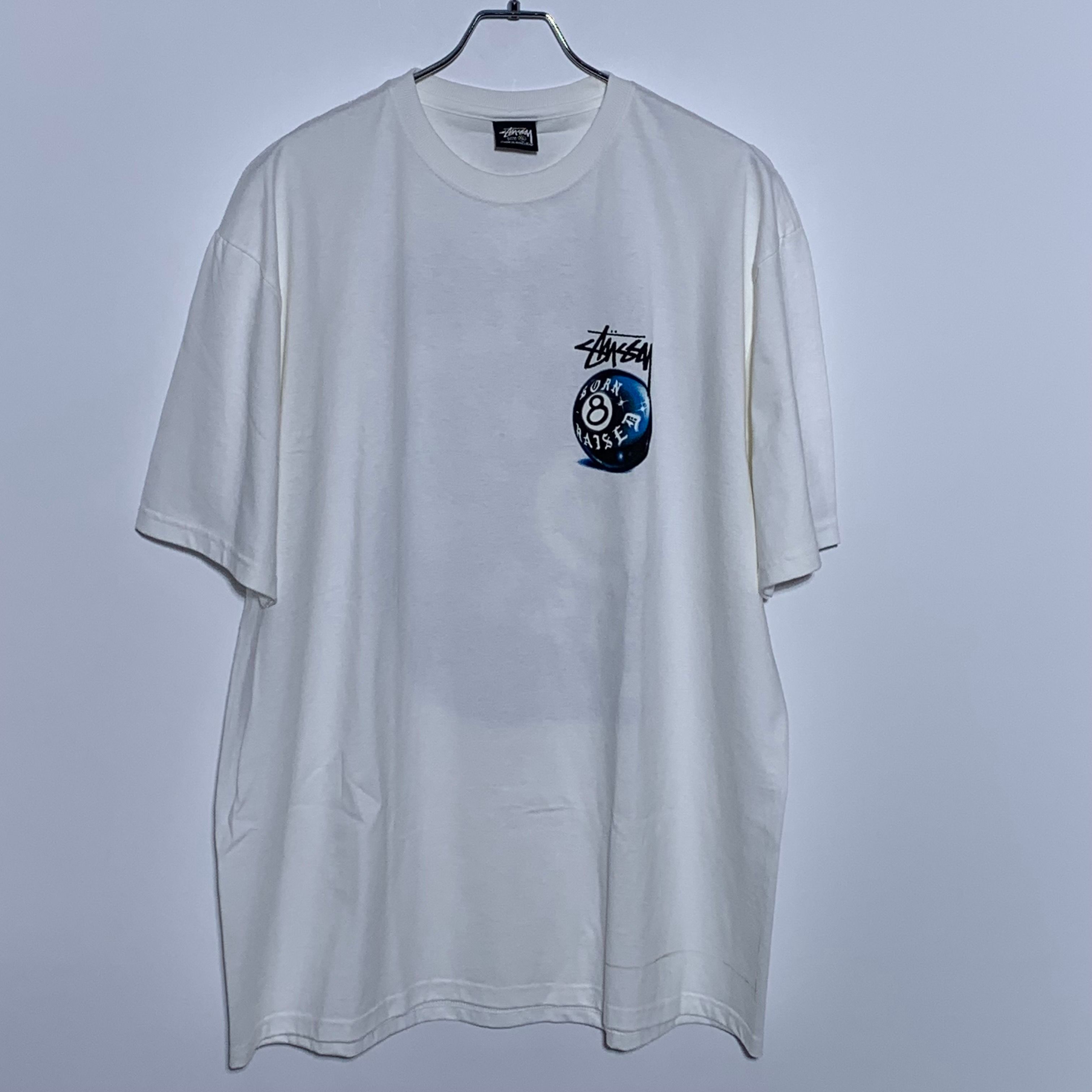 Stussy Born x Raised 8 Ball Tee "White"