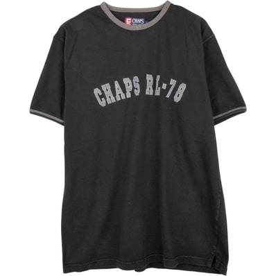 古着 ラルフローレン Ralph Lauren CHAPS チャップス リンガーTシャツ メンズL相当/eaa653385