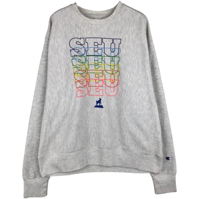 古着 チャンピオン Champion REVERSE WEAVE リバースウィーブ カレッジ キャラクタースウェットシャツ トレーナー メンズL相当/eaa610541