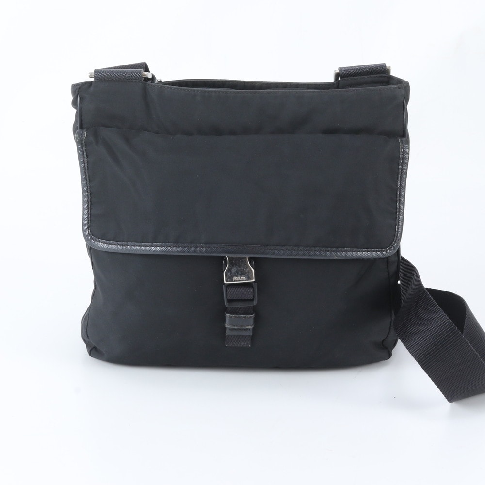 ■美品 プラダ テスート ナイロントライアングルロゴショルダーバッグ