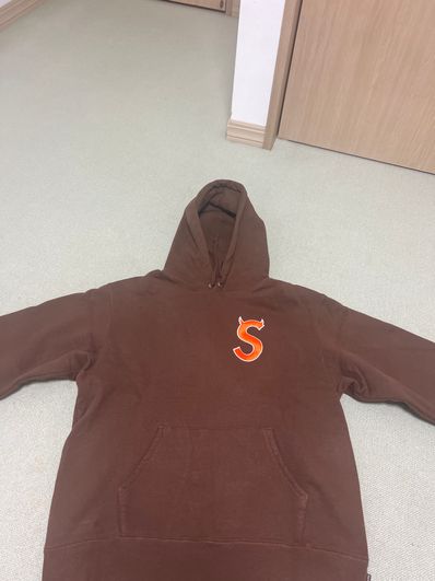 Supreme S Logo Hooded Sweatshirt "Brown" (22FW)