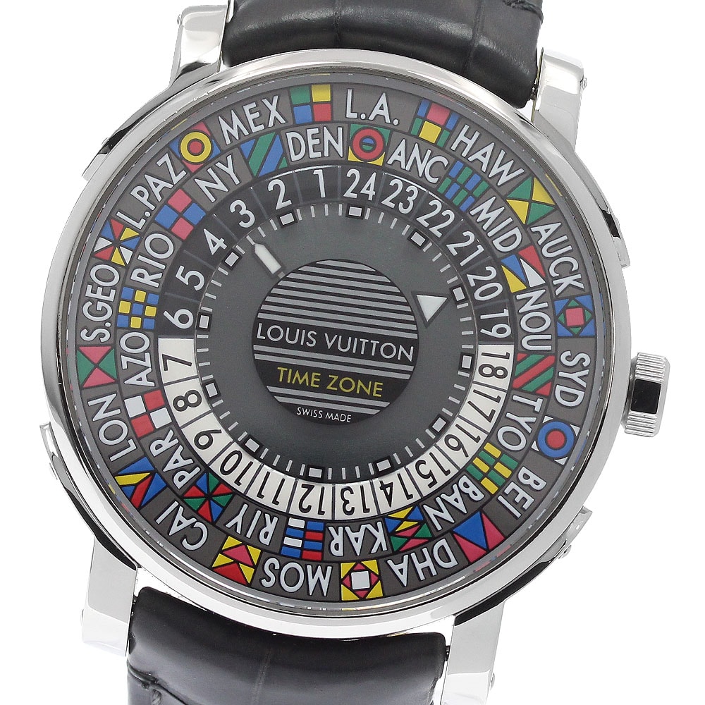 ☆良品 ルイ・ヴィトン エスカル タイムゾーン Q5D20 メンズ 【中古】
