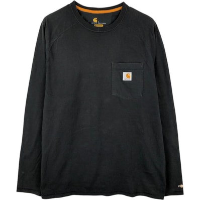 古着 カーハート Carhartt RELAXED FIT 無地ポケットロングTシャツ ロンT メンズL相当/eaa653220