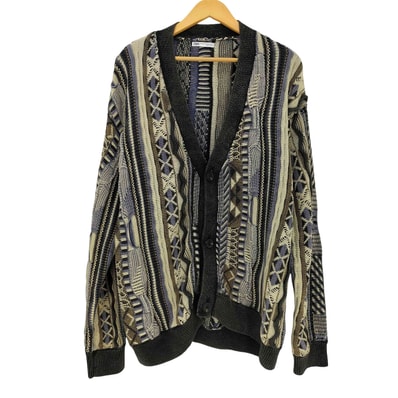 ABSTRACT JACQUARD CARDIGAN【1143520810250】