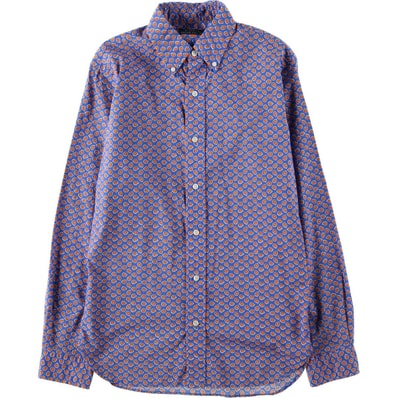 古着 ラルフローレン Ralph Lauren POLO RALPH LAUREN 花柄 長袖 ボタンダウンシャツ レディースS相当/eaa641902