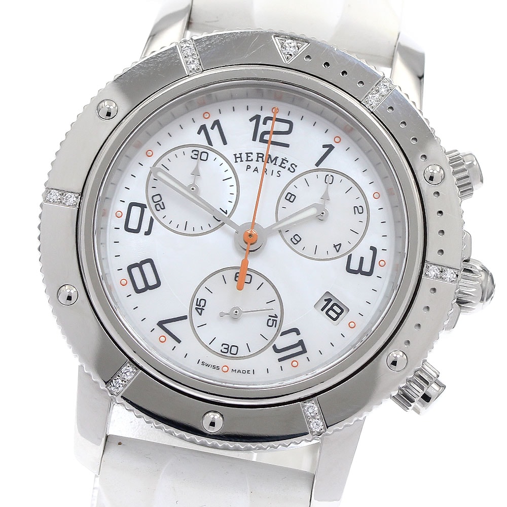 ☆良品 エルメス クリッパーダイバー クロノ CP2.430 ボーイズ 【中古】