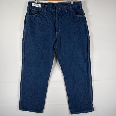 古着 ディッキーズ Dickies デニムパンツ ブルーデニム ジーパン ジーンズ ペインターパンツ 大きいサイズ w40 L30 インディゴブルー メンズ