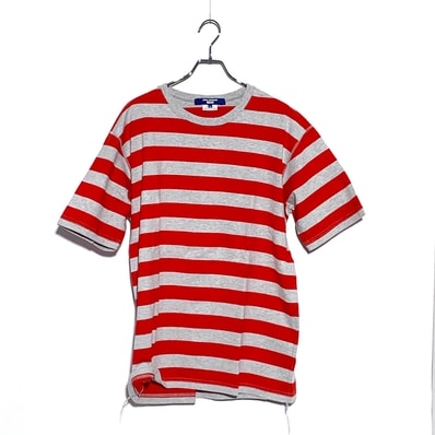 JUNYA WATANABE MAN Cotton Border T-Shirt Grey/Red