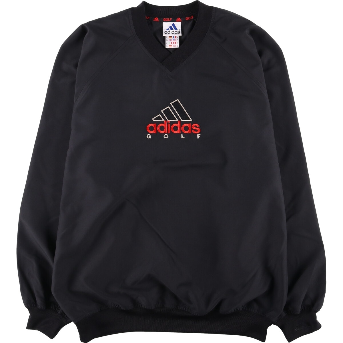 古着 90年代 アディダス adidas GOLF Vネック ウォームアッププルオーバー メンズL相当 ヴィンテージ/eaa544559