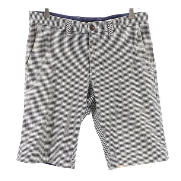 BURBERRY BLACK LABEL バーバリーブラックレーベル 三陽商会 チェック柄 ショートパンツ 79 黒×白
