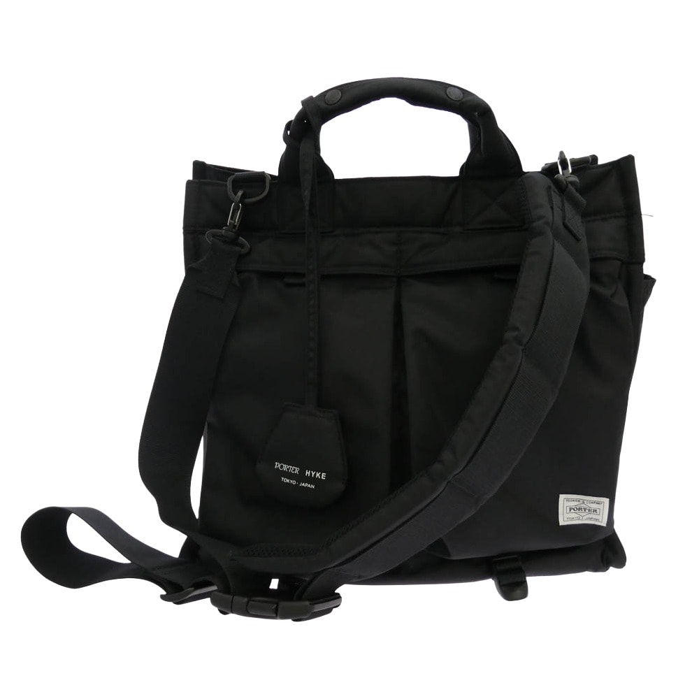 HYKE ハイク PORTER ポーター 386-19562 x PORTER ポーター 386-19562 HELMET TOTE BAG ヘルメット トートバック ブラック系【中古】