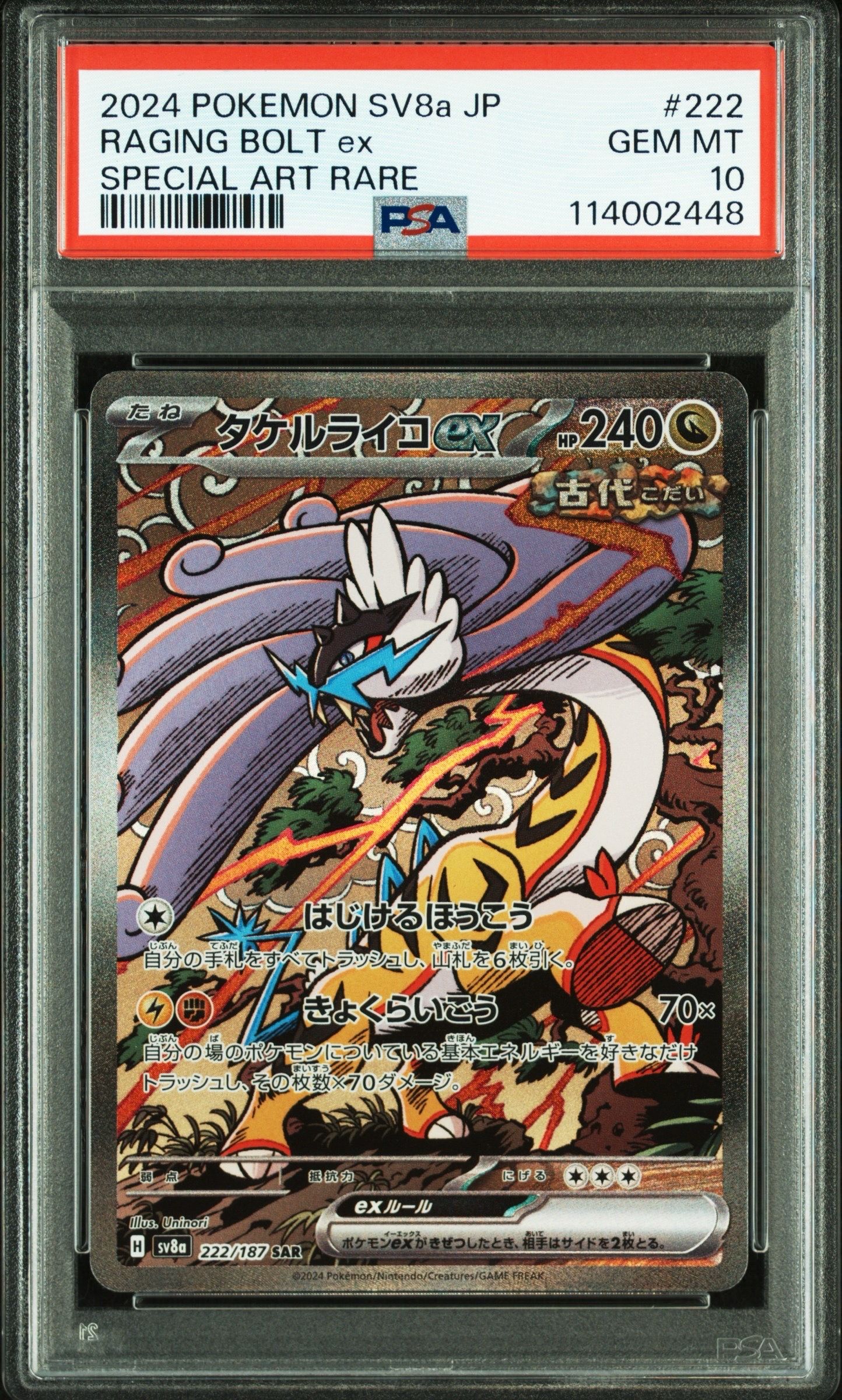 タケルライコex SAR [SV8a 222/187](ハイクラスパック「テラスタルフェスex」)