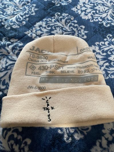 Travis Scott Cactus Jack CJ System I Beanie "Natural"