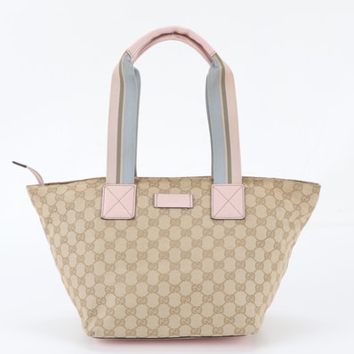 ■美品 グッチ GGキャンバス 131230 トート バッグ