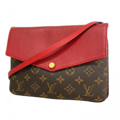 ★SALE【6ce5977-k】ルイヴィトン ショルダーバッグ モノグラム トワイス M50184 ブラウン スリーズ【中古】レディース