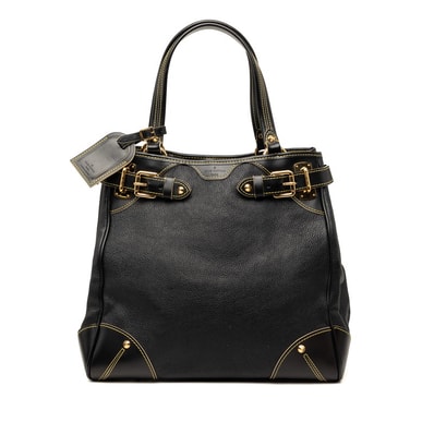 ルイ ヴィトン スハリ マジェステュウ ハンドバッグ M95650 ブラック レザー レディース LOUIS VUITTON 【中古】