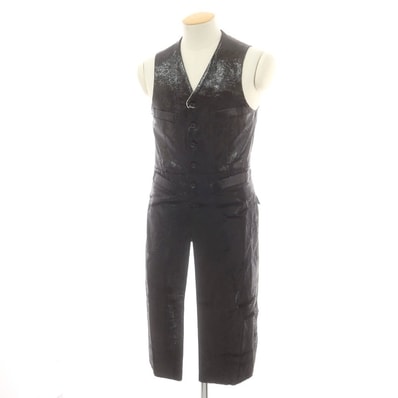 【中古】コムデギャルソンオムプリュス COMME des GARCONS HOMME PLUS 2025年春夏 ロングベスト ブラック【サイズS】【メンズ】