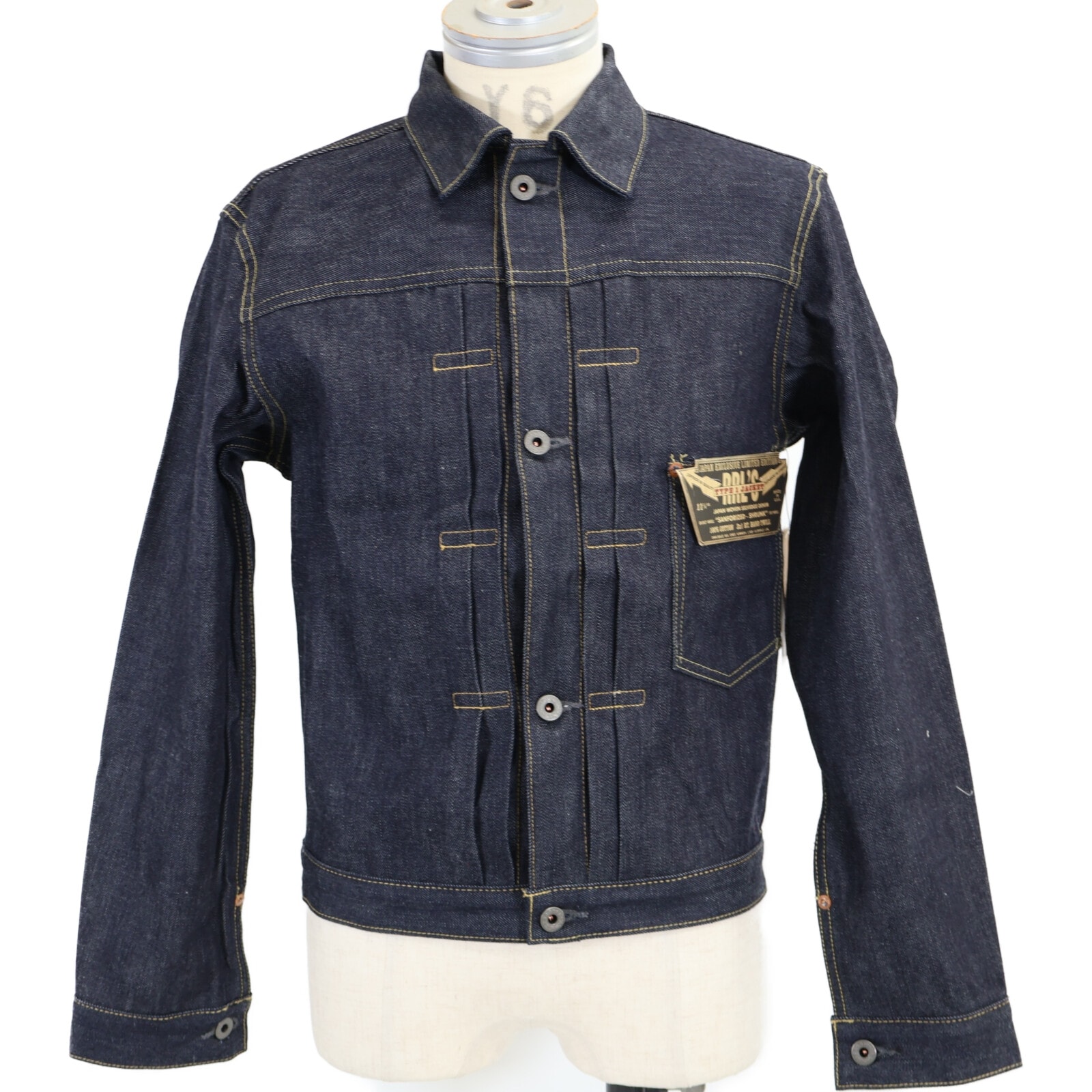 ダブルアールエル 【新品同様/国内正規/26SS】JAPAN EXCLUSIVE LIMITED EDITION 782P11644001 O262 大戦モデル TYPE 1 JACKET JAPAN WOVEN デニムジャケット XS/TP