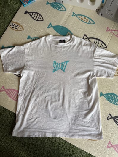 SAINT Mxxxxxx 24SS SS Tee / Ribon Saint "White/Blue"
