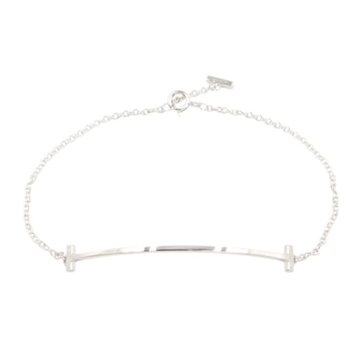 ティファニー TIFFANY&CO Tスマイル ブレスレット ブレスレット アクセサリー K18WG(ホワイトゴールド) レディース シルバー系 60150771 【中古】