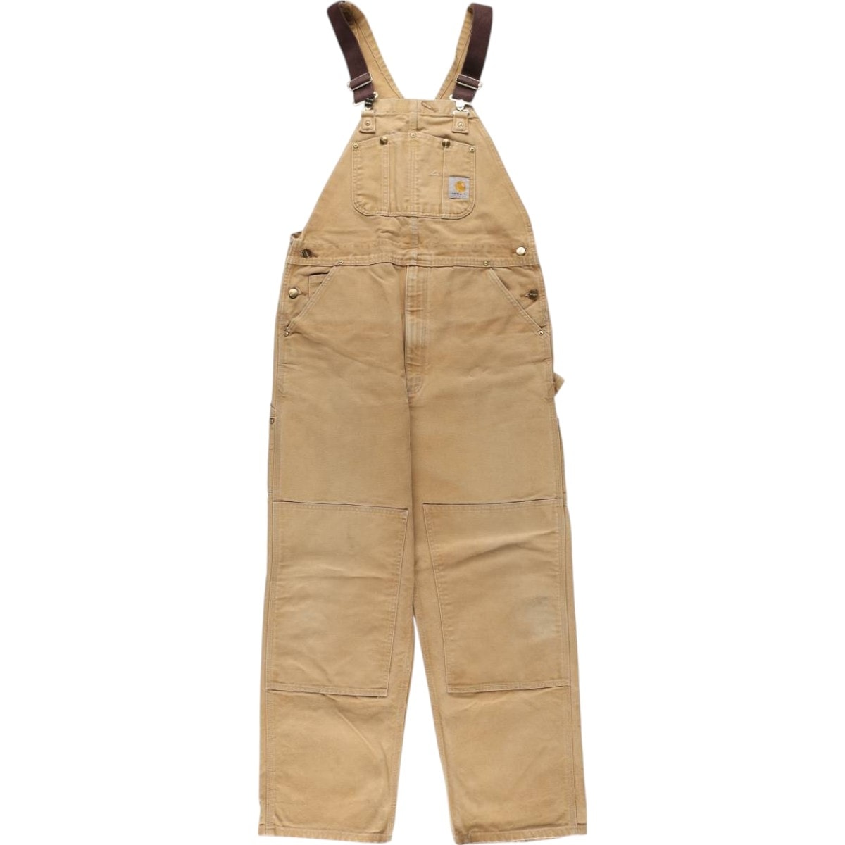 古着 カーハート Carhartt ダブルニー ダック オーバーオール メンズw37相当/eaa565033