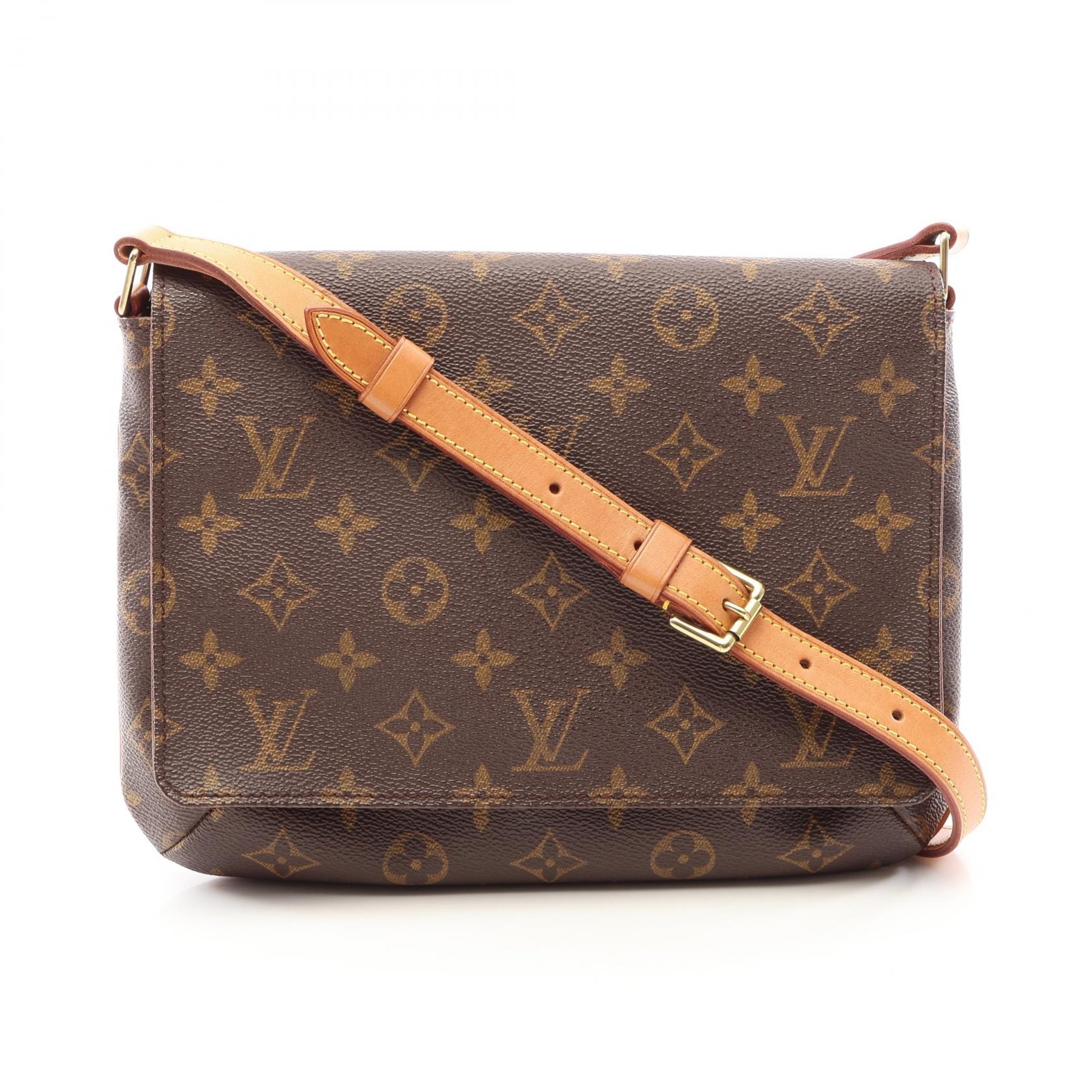 ルイ・ヴィトン LOUIS VUITTON ミュゼットタンゴ ショートストラップ ショルダーバッグ バッグ PVCコーティングキャンバス レザー モノグラム レディース ブラウン系 M51257 【中古】