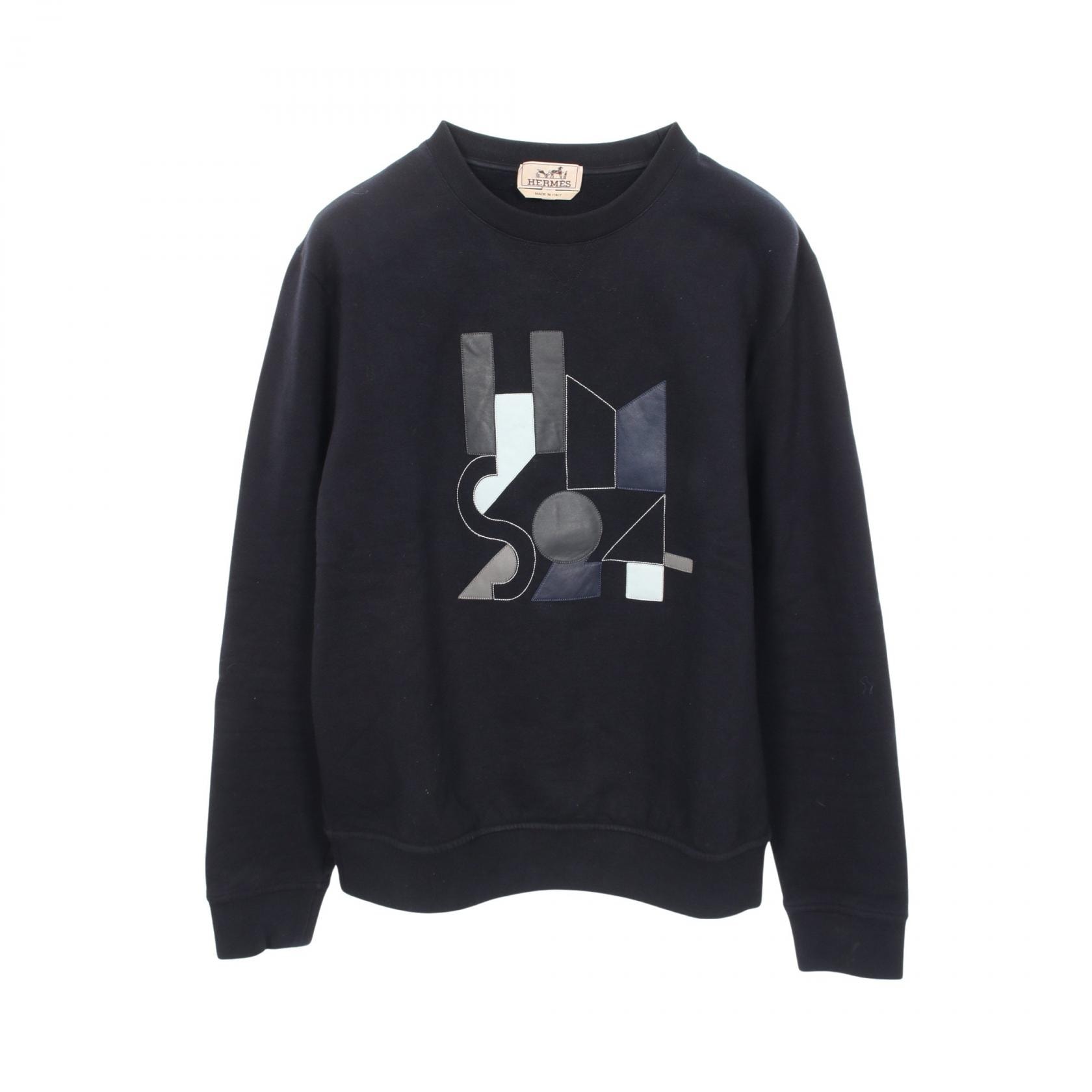 エルメス HERMES スウェット 衣料品 トップス コットン メンズ ネイビー系 【中古】