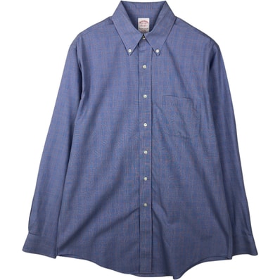 古着 ブルックスブラザーズ Brooks Brothers 長袖 ボタンダウンチェックシャツ メンズM相当/eaa642878