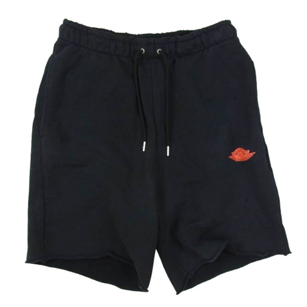 NIKE ナイキ ショートパンツ IF1411-010 JORDAN BRAND M J AIR JDN RAIR FLC SHORT ダメージ加工 スウェット ハーフパンツ ショーツ ブラック系 M【中古】