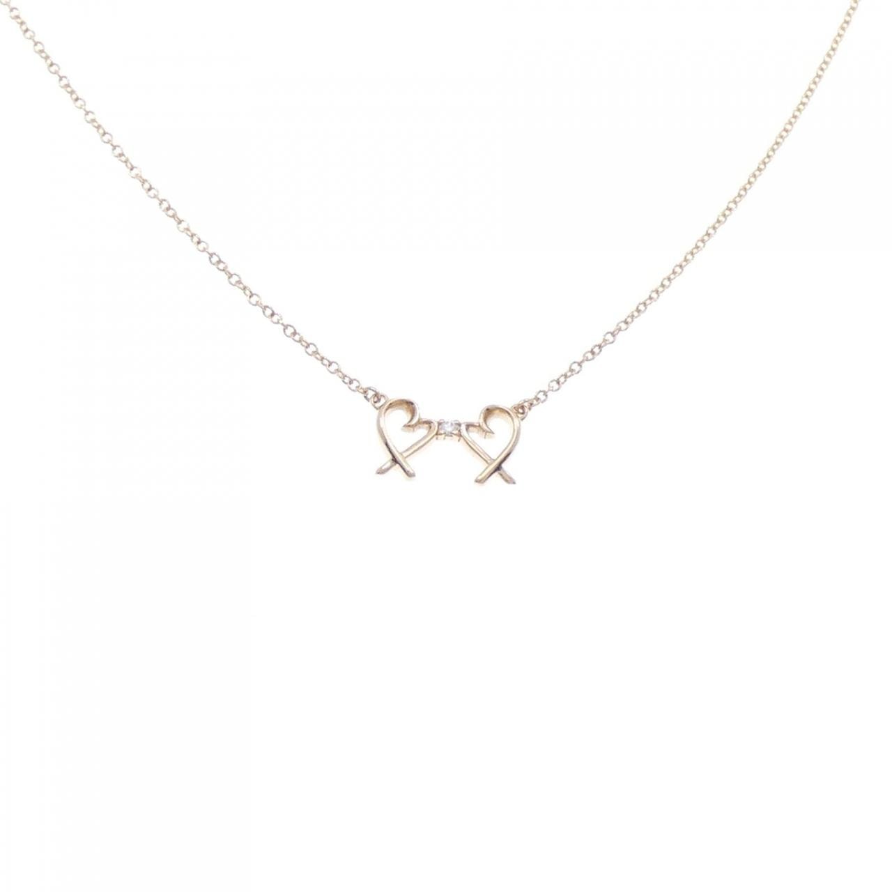 ティファニー ダブル ラビングハート ネックレス