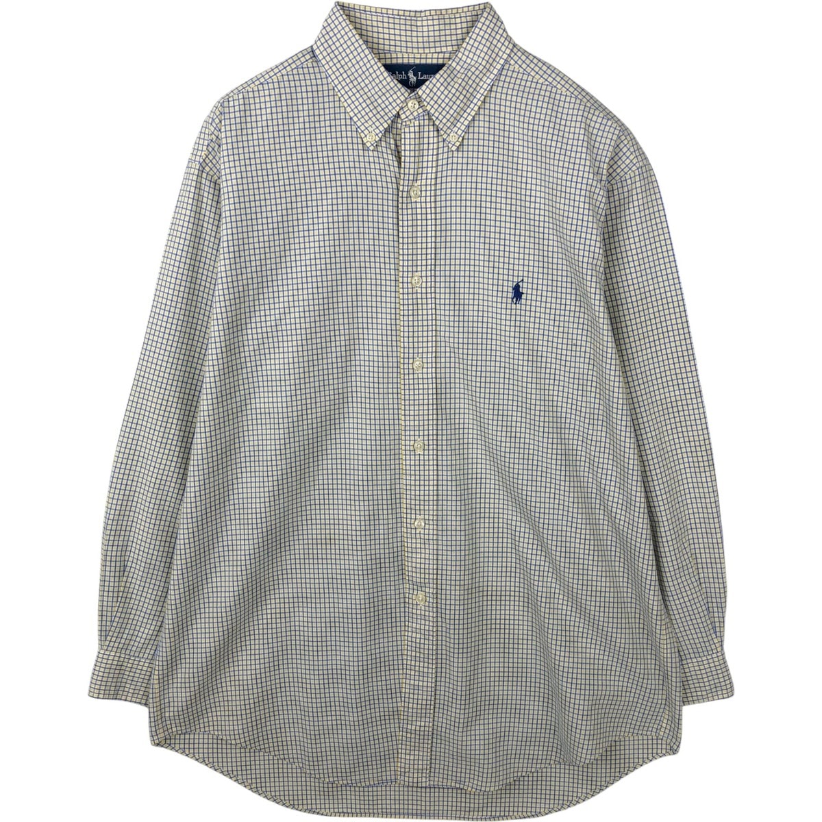 古着 ラルフローレン Ralph Lauren YARMOUTH 長袖 ボタンダウンチェックシャツ メンズL相当/eaa643868