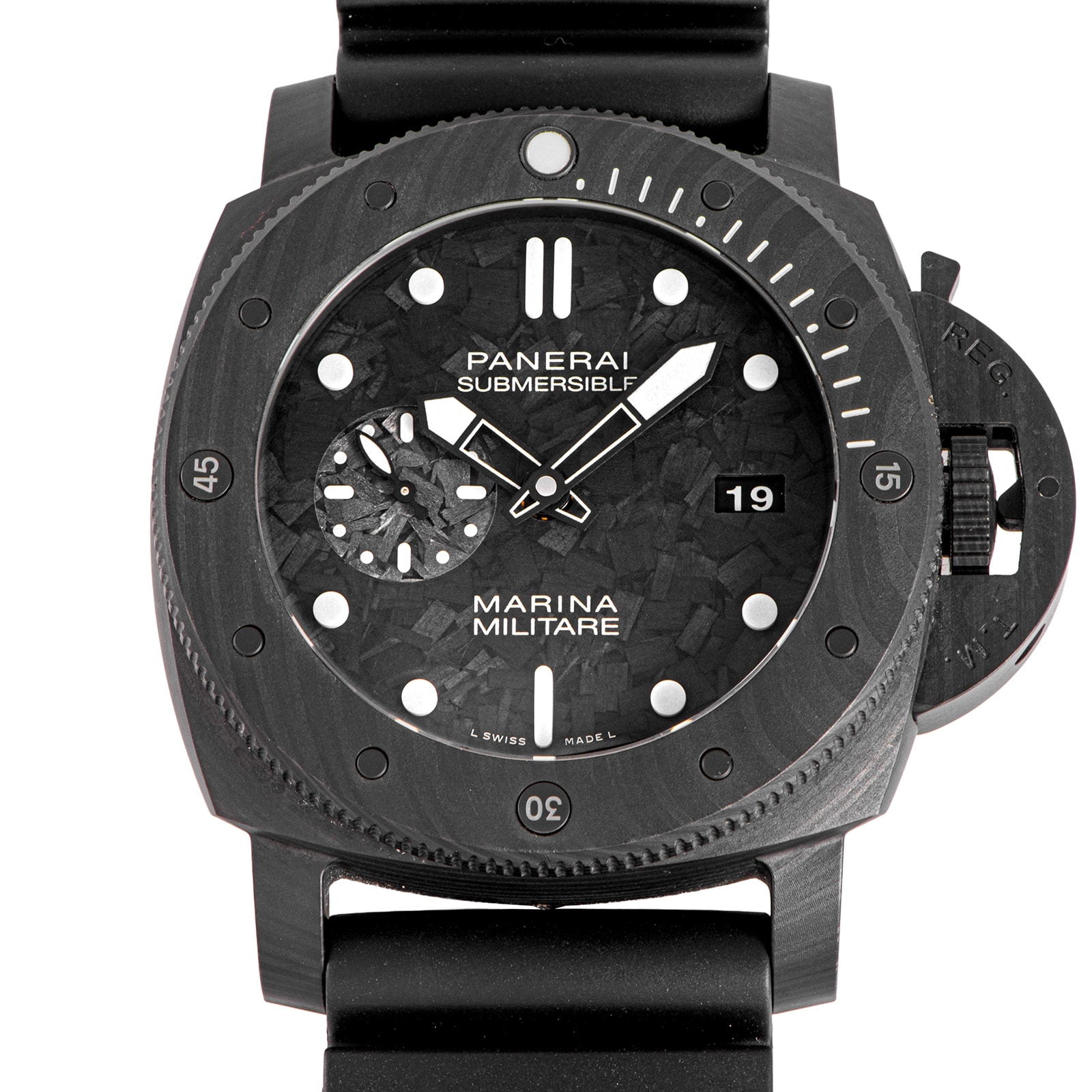 OFFICINE PANERAI オフィチーネパネライ サブマーシブル マリーナ ミリターレ カーボテック PAM00979 カーボン【中古】