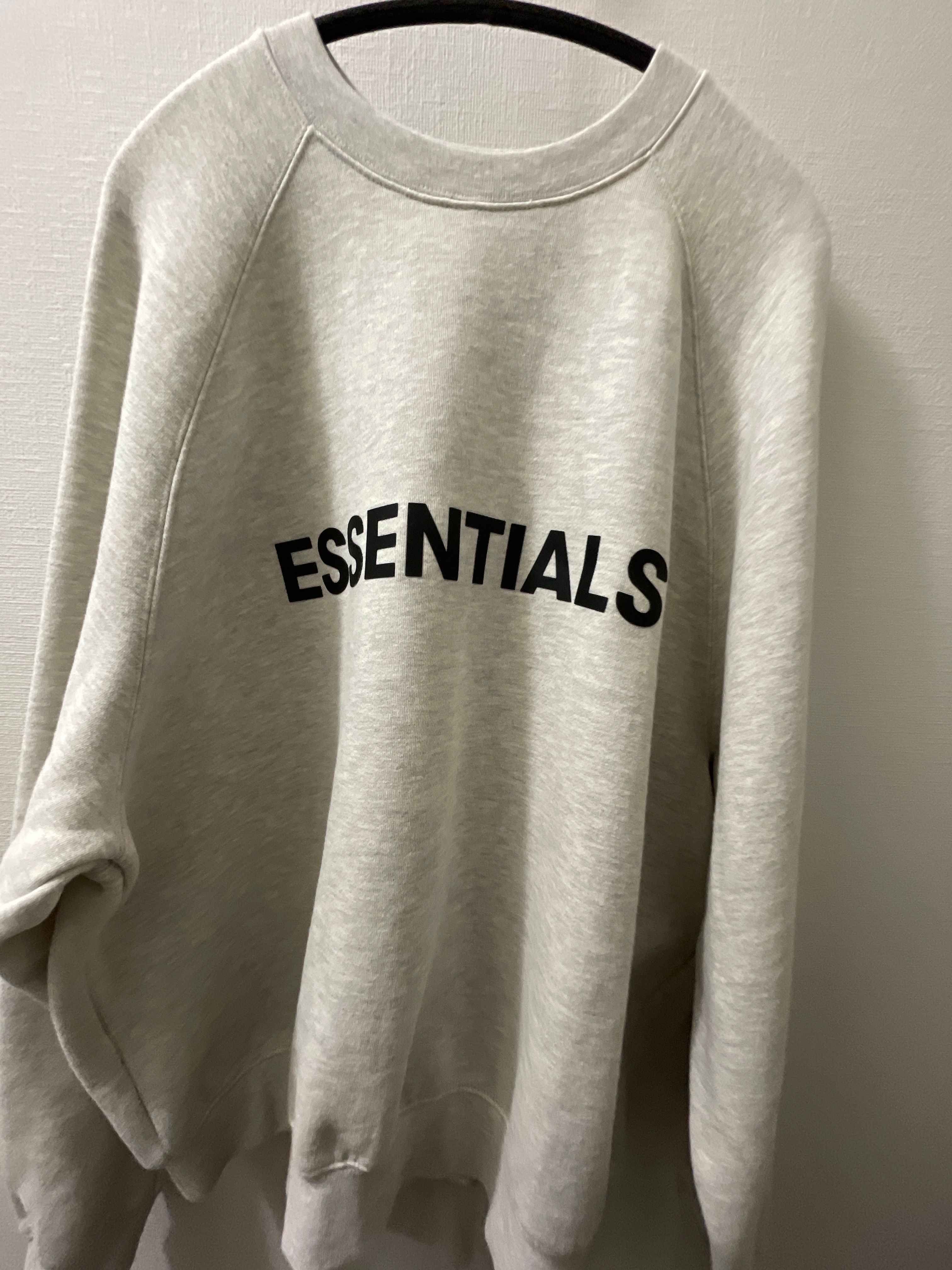 FEAR OF GOD ESSENTIALS 3D Silicon Applique Crewneck "Oatmeal Heather"