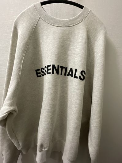 FEAR OF GOD ESSENTIALS 3D Silicon Applique Crewneck "Oatmeal Heather"