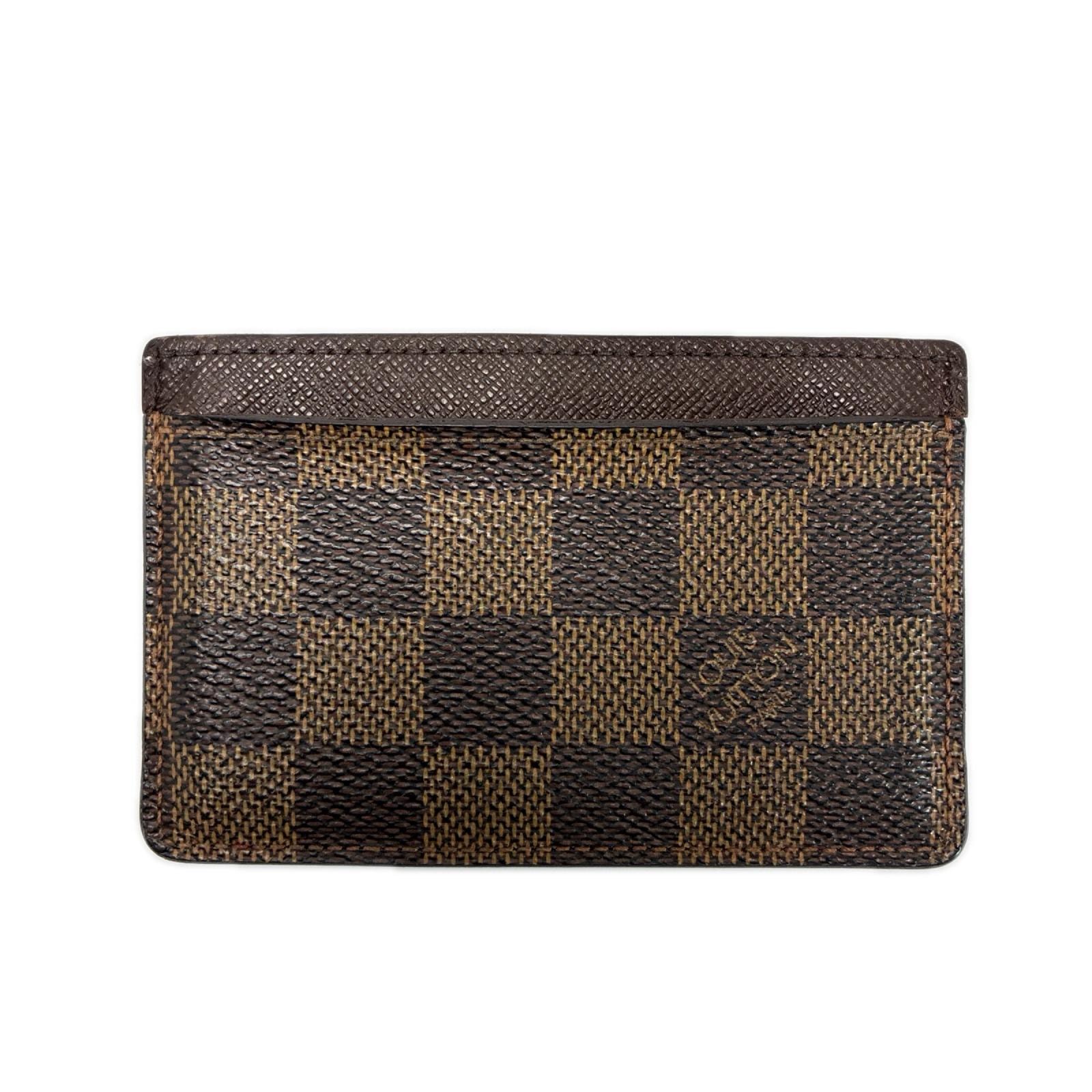 LOUIS VUITTON ルイヴィトン ダミエ N61722 エベヌ カードケース