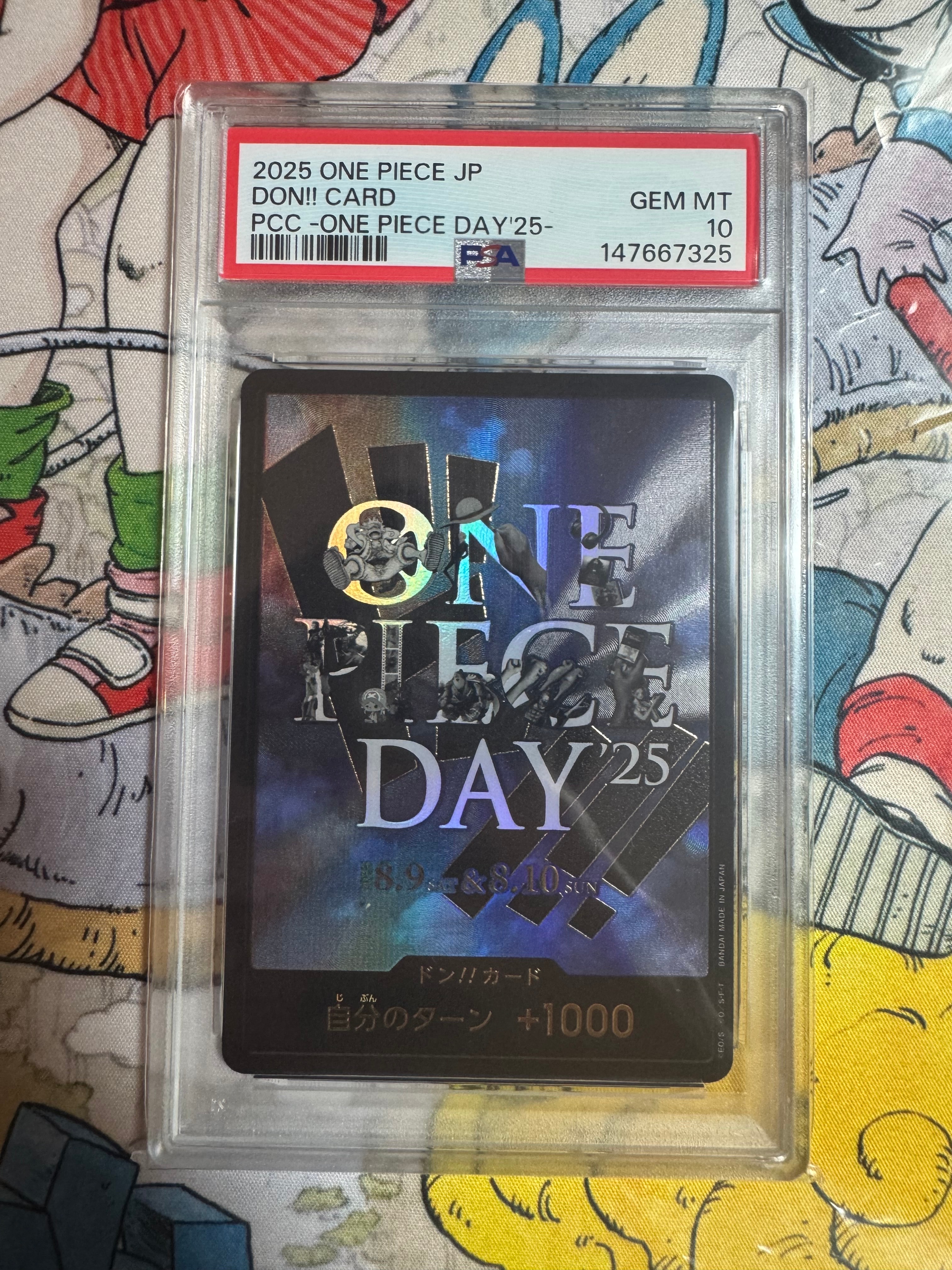 PSA10】ドン!!カード : ONE PIECE DAY'25 (プレミアムカード