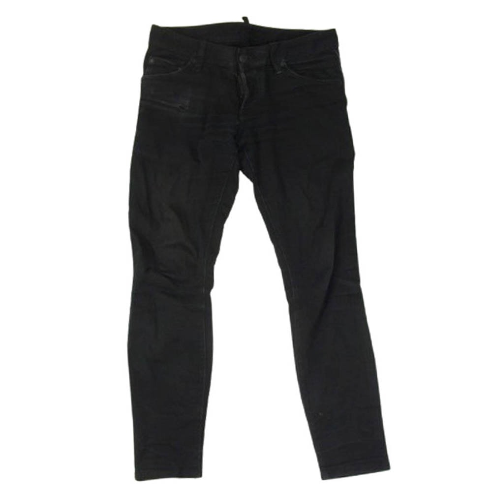 DSQUARED2 ディースクエアード デニムパンツ 15AW S7 1LB0G21 S30501 ジップポケット ボタンフライ ブラック ジーンズ デニム パンツ ブラック系 44【中古】