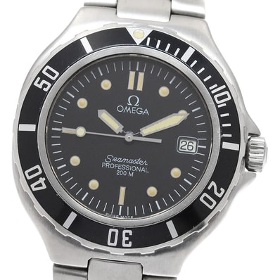 オメガ シーマスター200m デイト クォーツ メンズ 【中古】